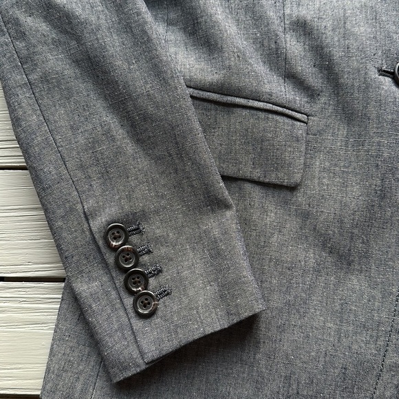 J.Crew Regent Chambray Blazer size 2 - Picture 5 of 11